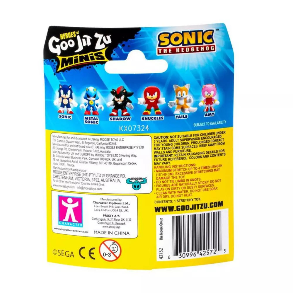 هيروز اوف جود جيت زو مجسمات سونيك اشكال متنوعة التمدد والضغط Heroes of Goo Jit Zu