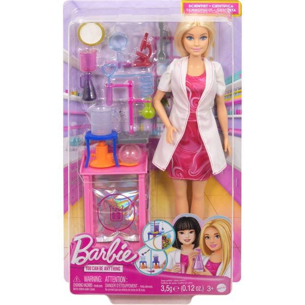باربي دمية العالمة الشقراء دمية مع اكسسوارات Barbie