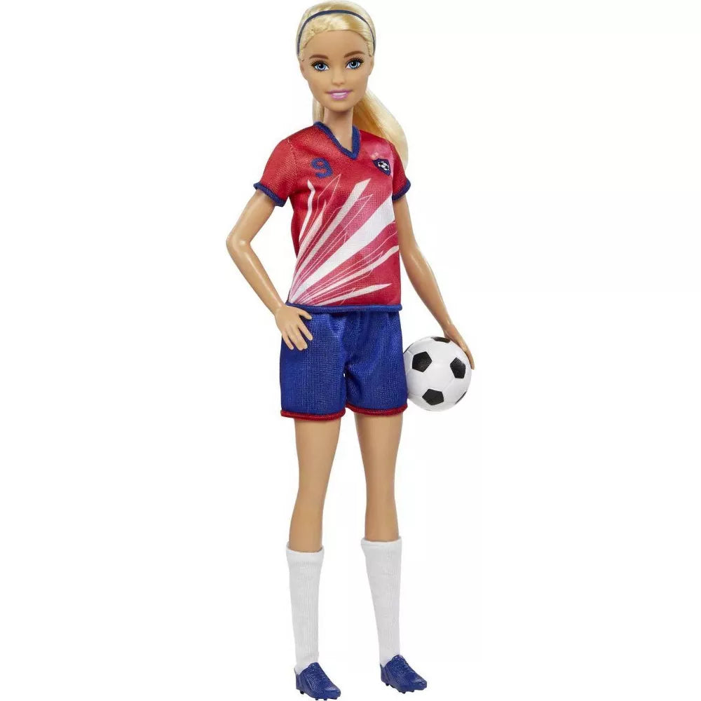 باربي دمية زي كرة القدم أحمر دمى الشخصيات Barbie