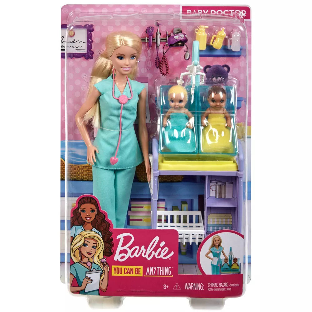 باربي دمية بيبي دكتور مع دمية شقراء دمية مع اكسسوارات Barbie