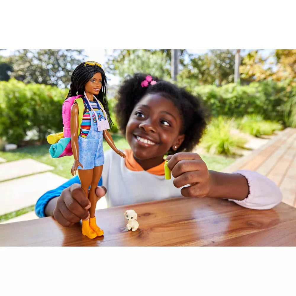دمية تخييم بروكلين مع 10 اكسسوارات دمية مع اكسسوارات Barbie