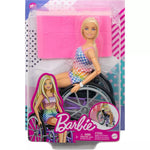 باربي دمية فاشونيستا مع كرسي متحرك ومنحدر دمية مع اكسسوارات Barbie