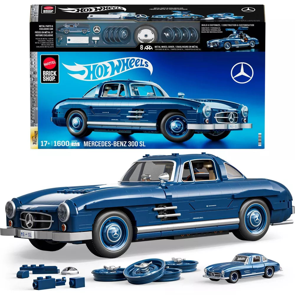 هوت ويلز مكعبات تركيب 1600 قطعة ميرسيدس 300 بنز مكعبات التركيب HotWheels
