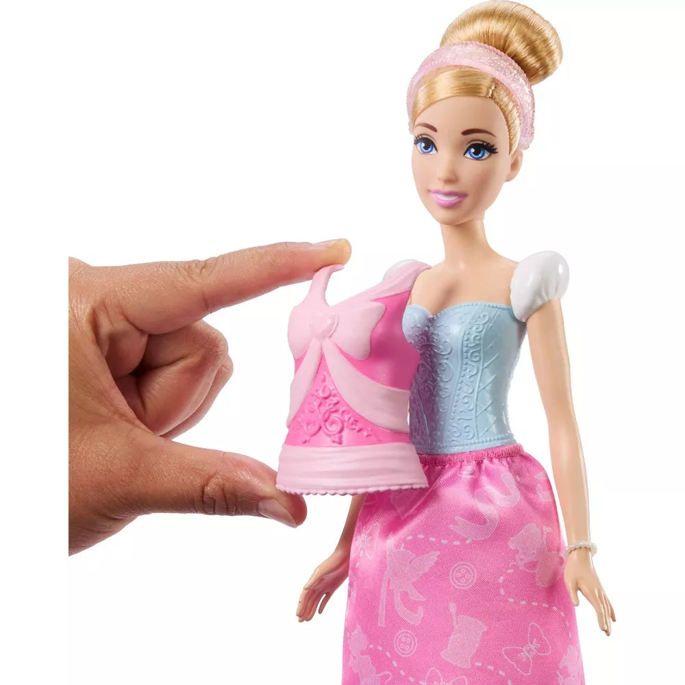 ديزني برينسس دمية سندريلا 2 في 1 دمية مع اكسسوارات Disney
