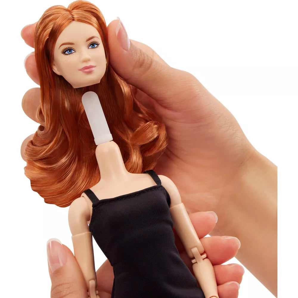 باربي دمية بشعر أحمر مجعد دمى الشخصيات Barbie