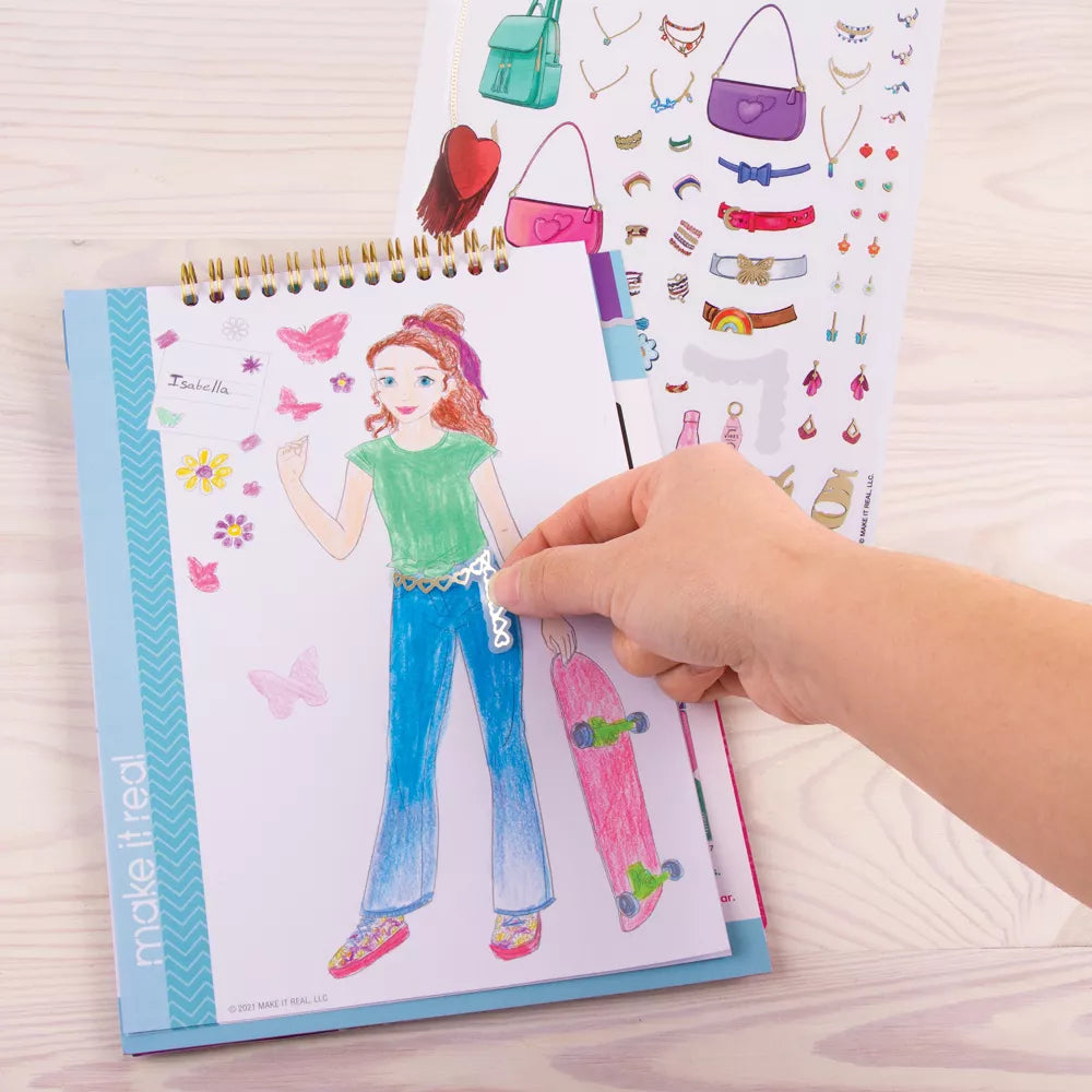 ميك ات ريل دفتر رسم بلومينج فايبس رسم و تلوين Make it Real