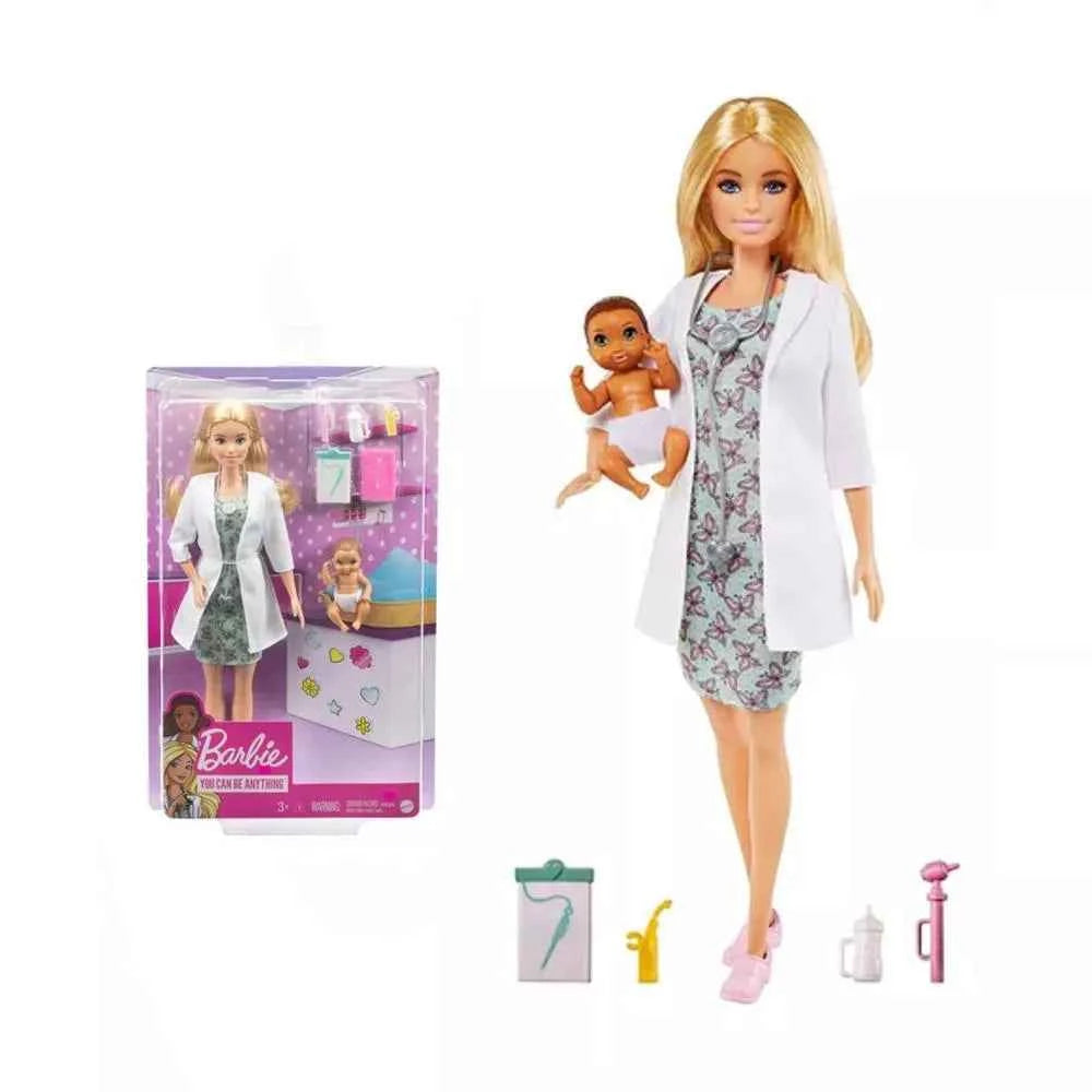 باربي دمية بيبي دكتور مع دمية شقراء دمية مع اكسسوارات Barbie