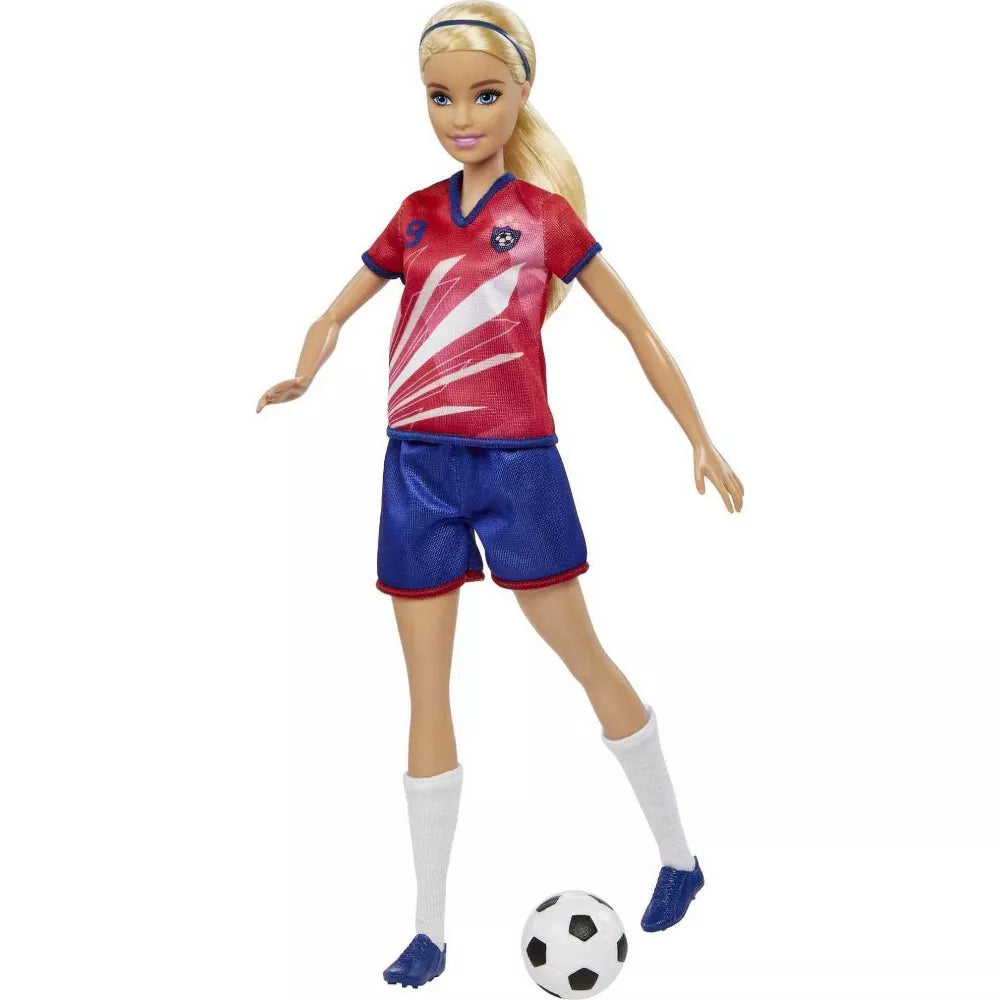 باربي دمية زي كرة القدم أحمر دمى الشخصيات Barbie