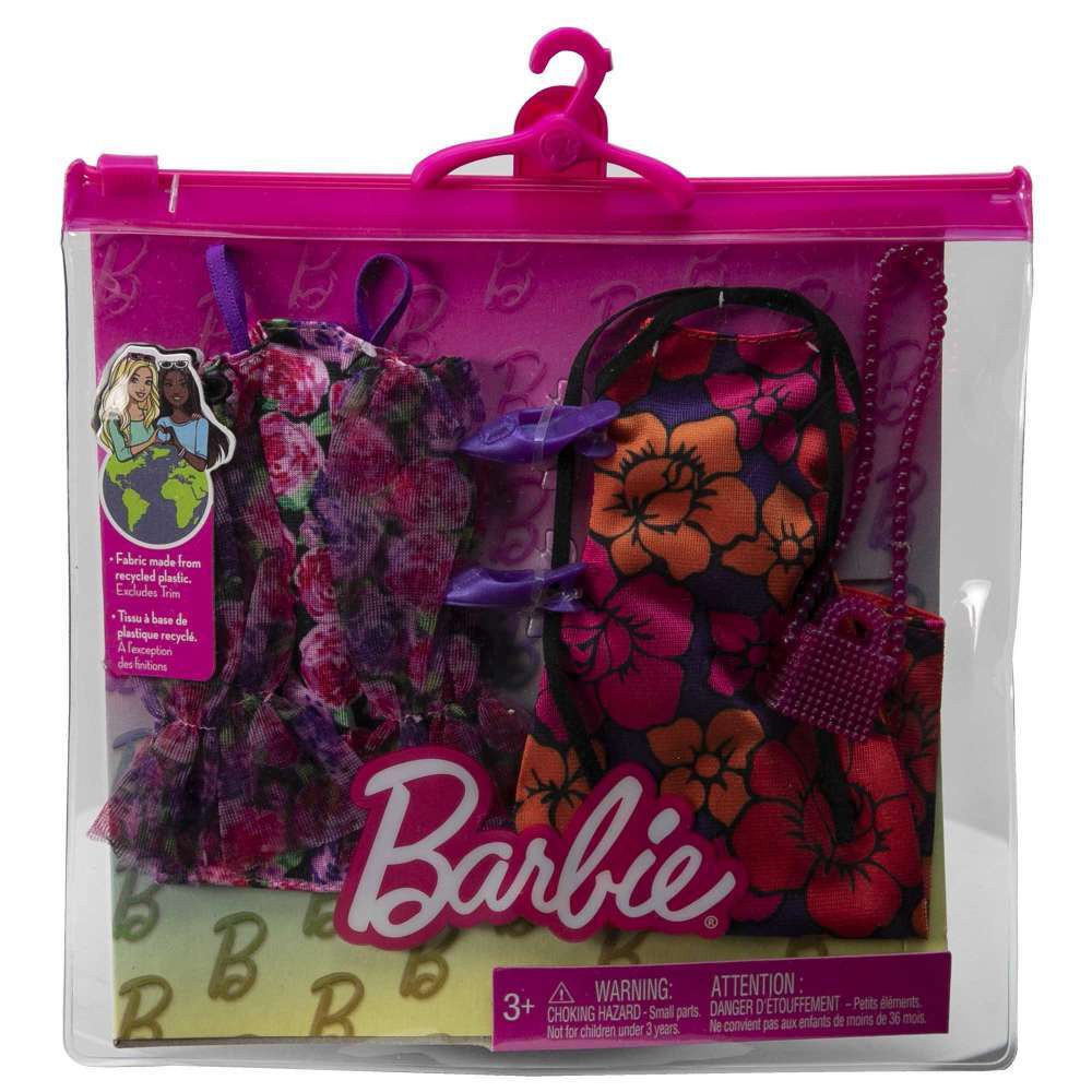 باربي مجموعة أزياء مستوحاة من الزهور اكسسوارت الدمى Barbie