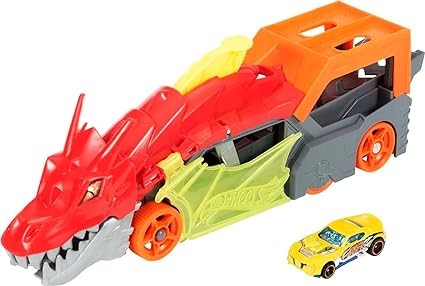 هوت ويلز لعبة دراجون لانش ترانسبورتر ناقلة سيارات HotWheels