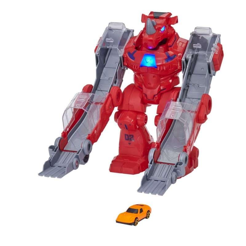 تيمسترز لعبة سحق وحيد القرن مع سيارة مركبات مع مسار Teamsterz