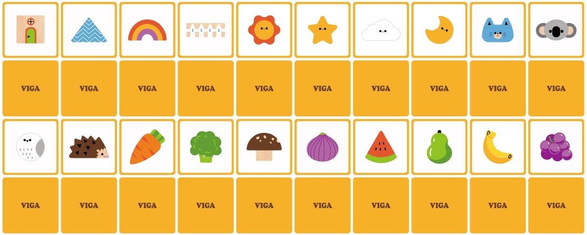 فيجاء لعبة التطابق و البحث المكعبات الكبيرة VIGA