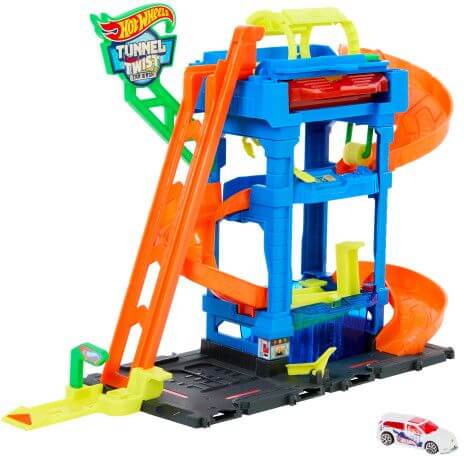 هوت ويلز لعب غسيل السيارات مركبات مع مسار HotWheels