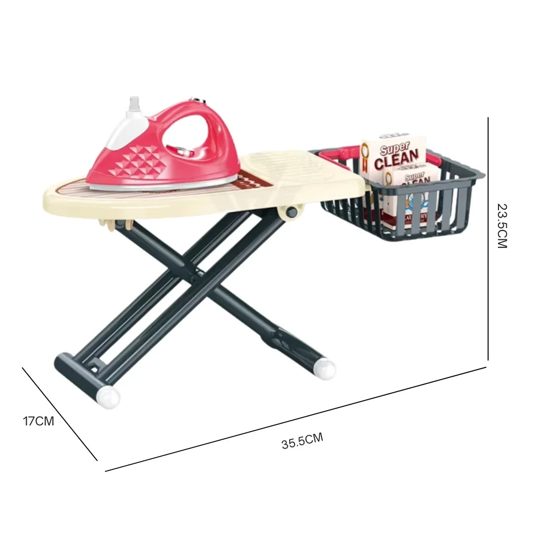 لعبة مكواة مع طاولة التسوق والوظائف LOCAL