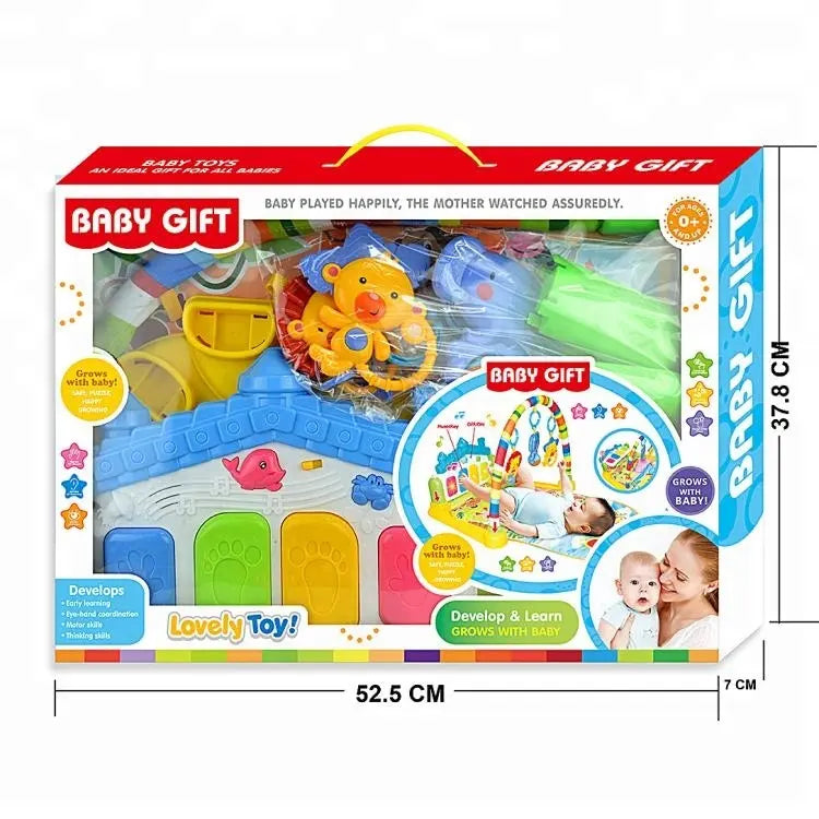 مفرش مع العاب بيانو 2 في 1 بساط للمواليد LOCAL