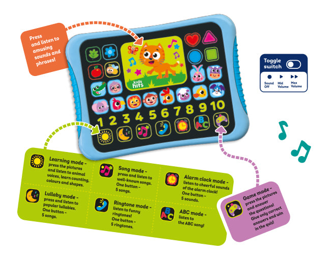 كيدز هيتس ايباد التعلم الأول تعليمي تفاعلي Kids Hits
