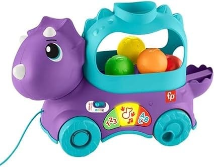 فيشر برايس لعبة سحب كرات الديناصور مواليد تفاعلي Fisher-Price