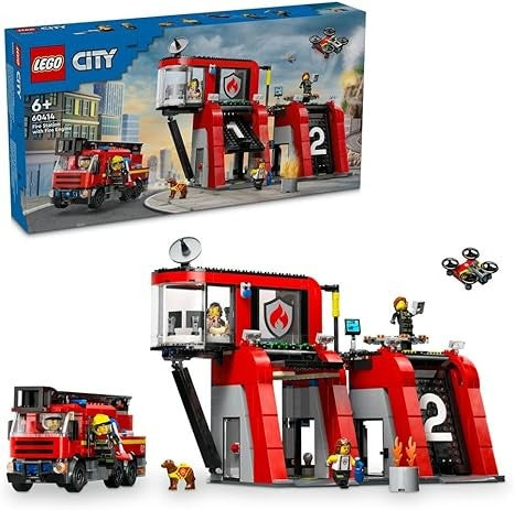 ليجو سيتي لعبة بناء محرك الإطفاء مكعبات التركيب LEGO
