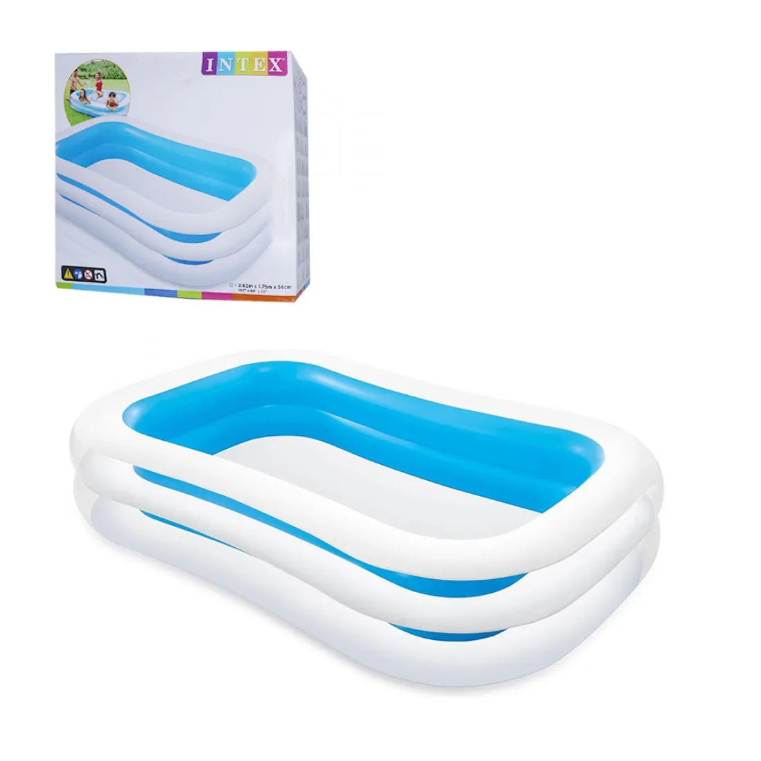 انتكس حوض سباحة عائلي قابل للنفخ المسابح الخارجية Intex