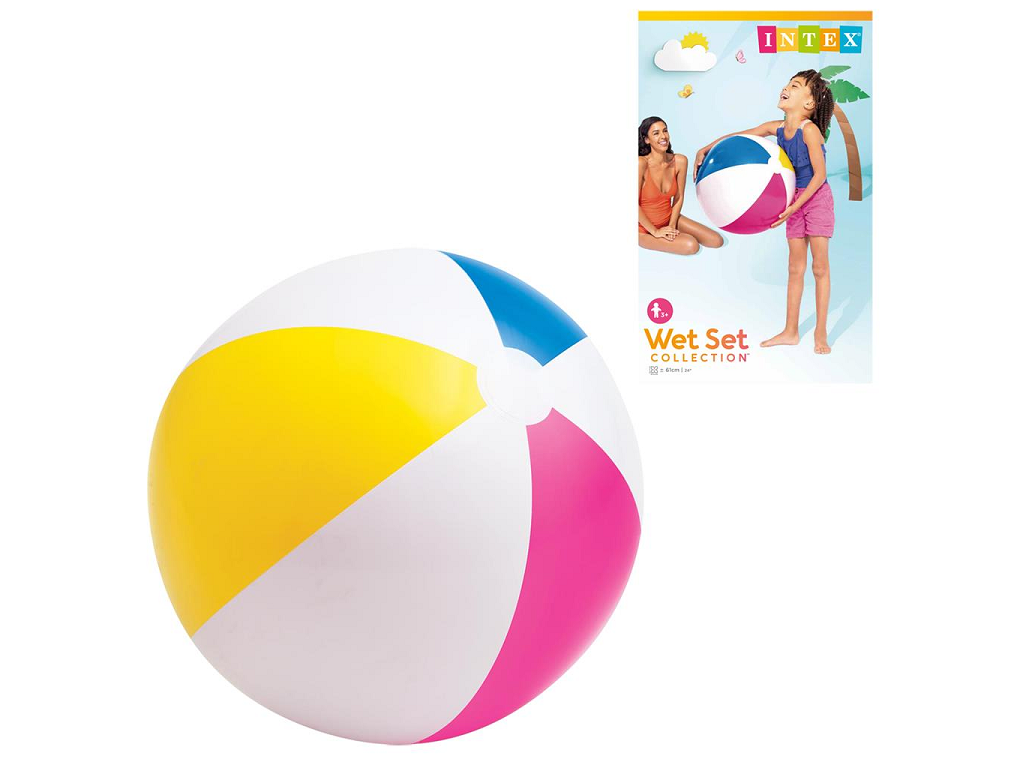 انتكس كرة الشاطئ اللامعه 61سم ألعاب الرمل والبحر Intex