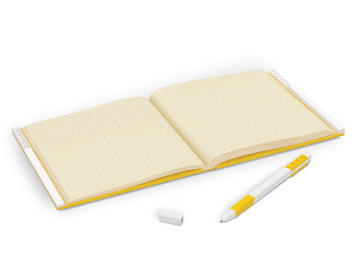 ليجو دفتر قابل للقفل مع قلم جل رسم و تلوين LEGO