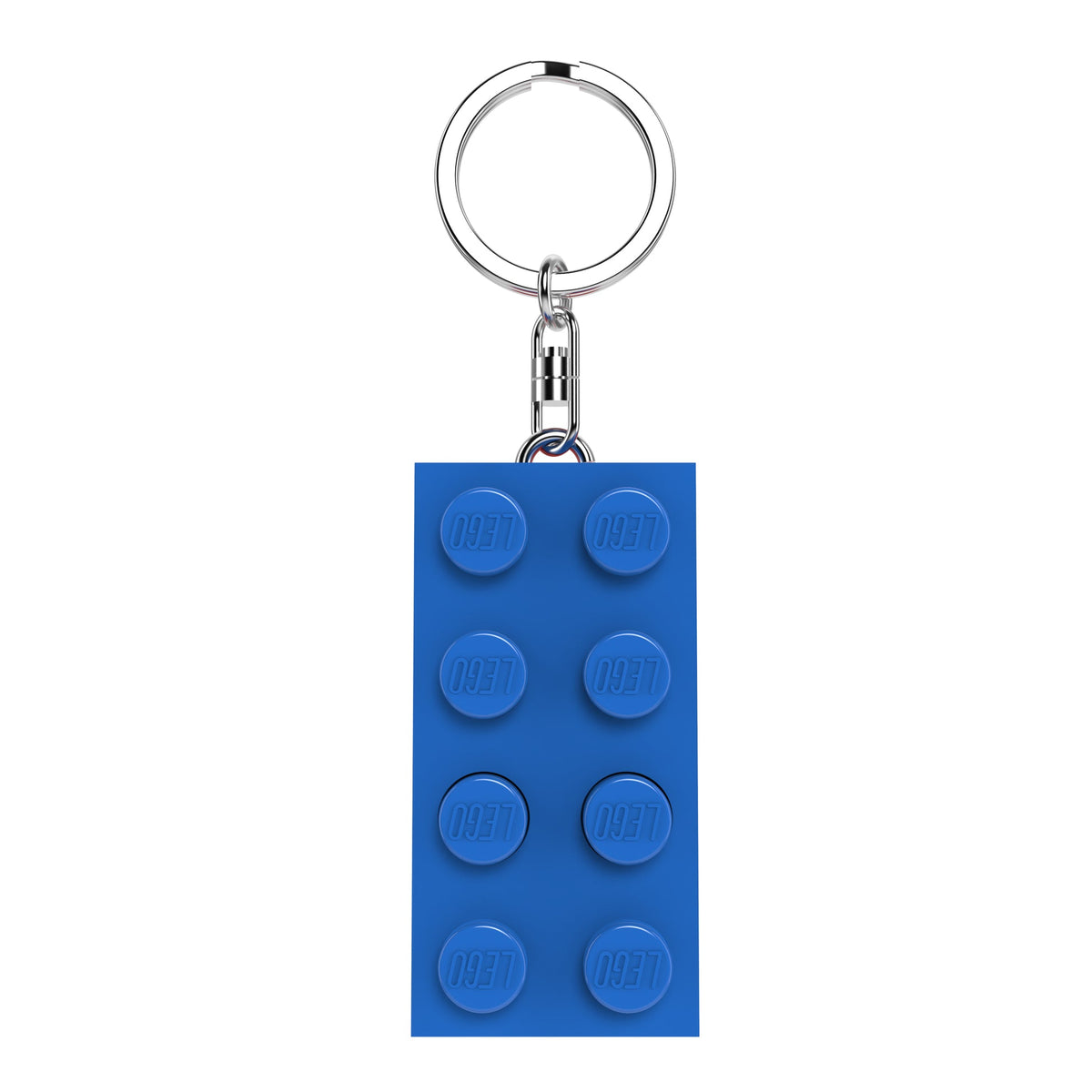 ليجو سلسلة مفاتيح مضيئة 8 سم زرقاء مكعبات التركيب LEGO