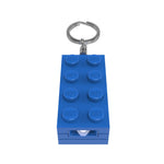 ليجو سلسلة مفاتيح مضيئة 8 سم زرقاء مكعبات التركيب LEGO