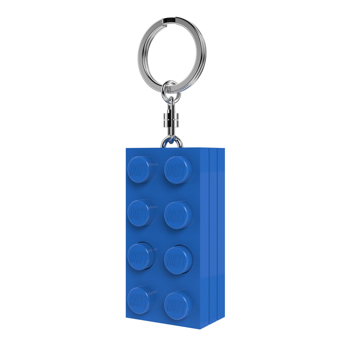 ليجو سلسلة مفاتيح مضيئة 8 سم زرقاء مكعبات التركيب LEGO