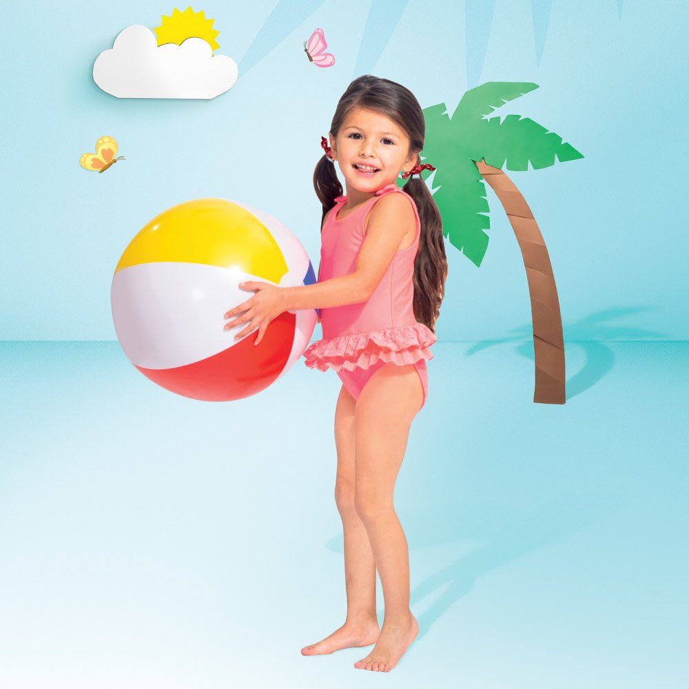 انتكس كرة سباحة 51سم الوان متنوعه ألعاب الرمل والبحر Intex