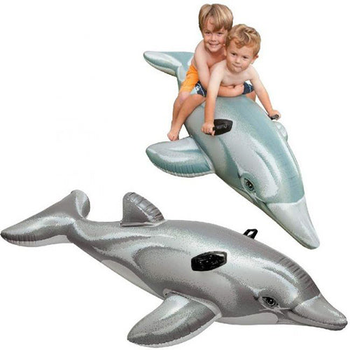 انتكس عوامة ركوب على شكل دولفين عوامات ومراتب Intex