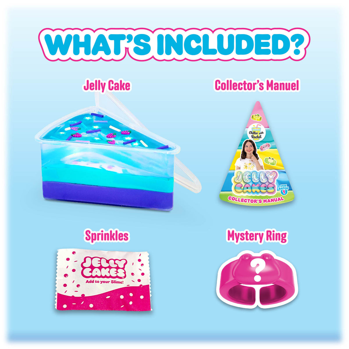 جيلي كيكز سلايم كعكة إكس إل ألوان متنوعة سلايم Jelly Cakes