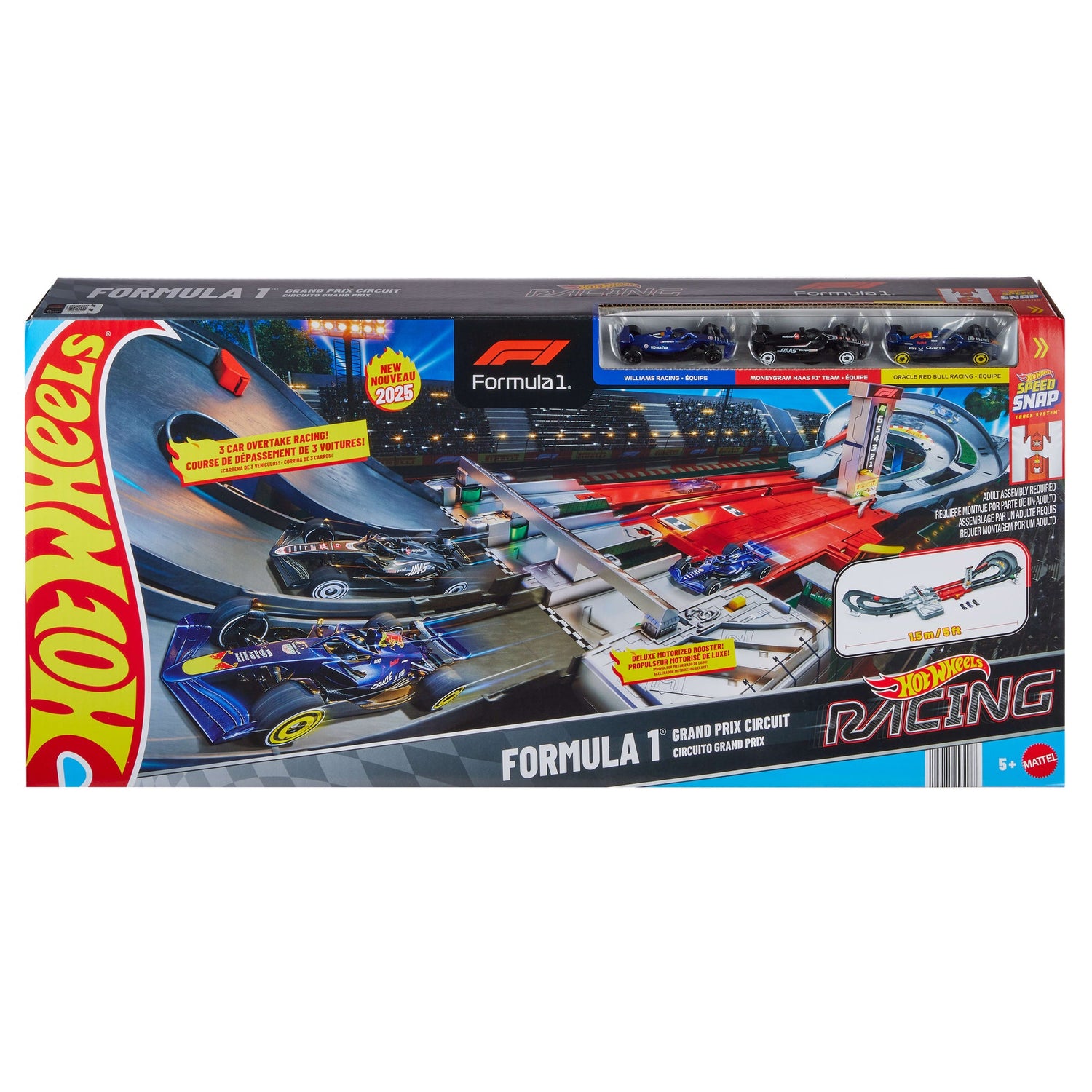 هوت ويلز حلبة سباق الجائزة الكبرى للفورمولا 1 مركبات مع مسار HotWheels