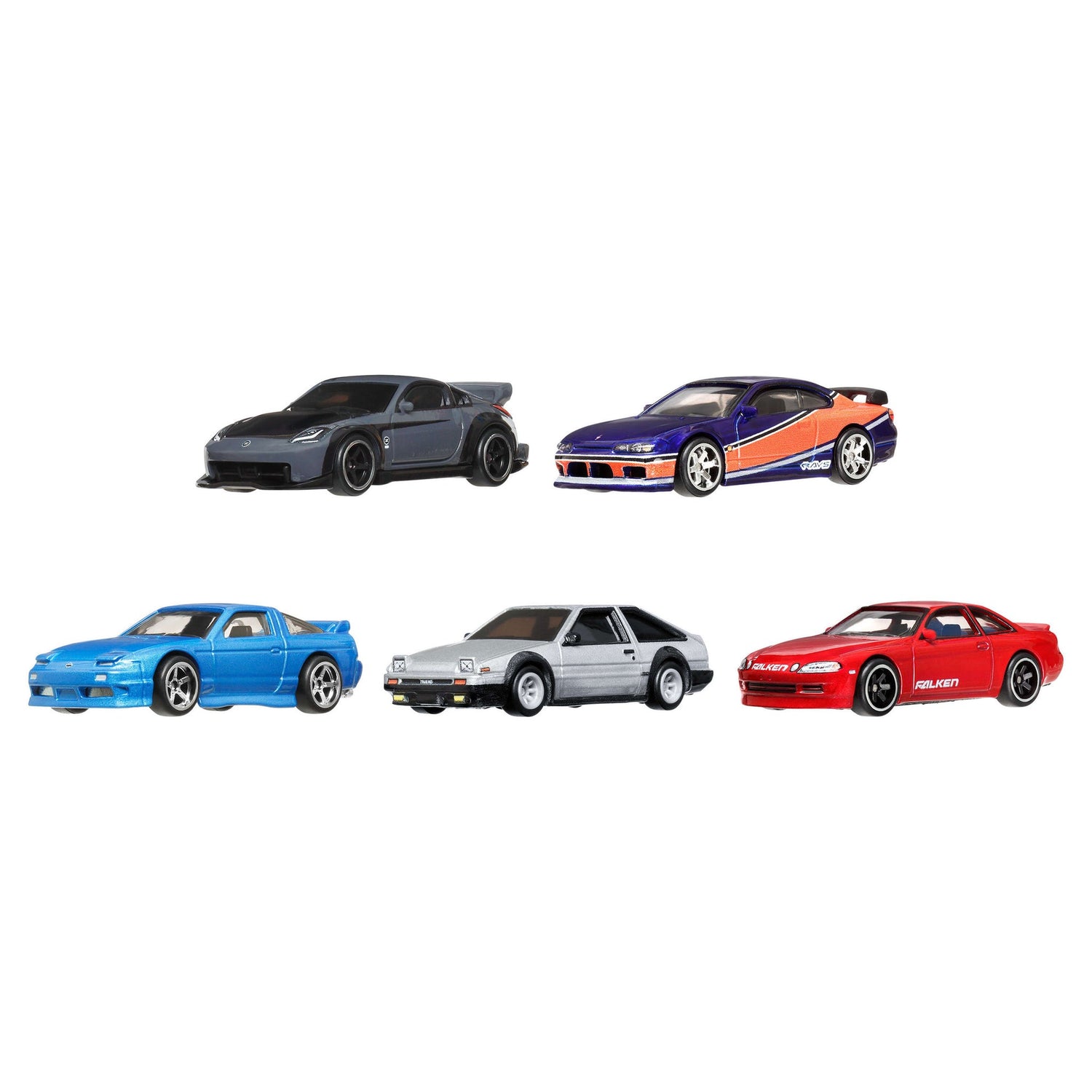 هوت ويلز فاست أند فوريوس طوكيو دريفت 5 قطع سيارات داي كاست HotWheels