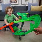 هوت ويلز مسار تدمير التنانين ضد أسماك القرش العملاقة مركبات مع مسار HotWheels