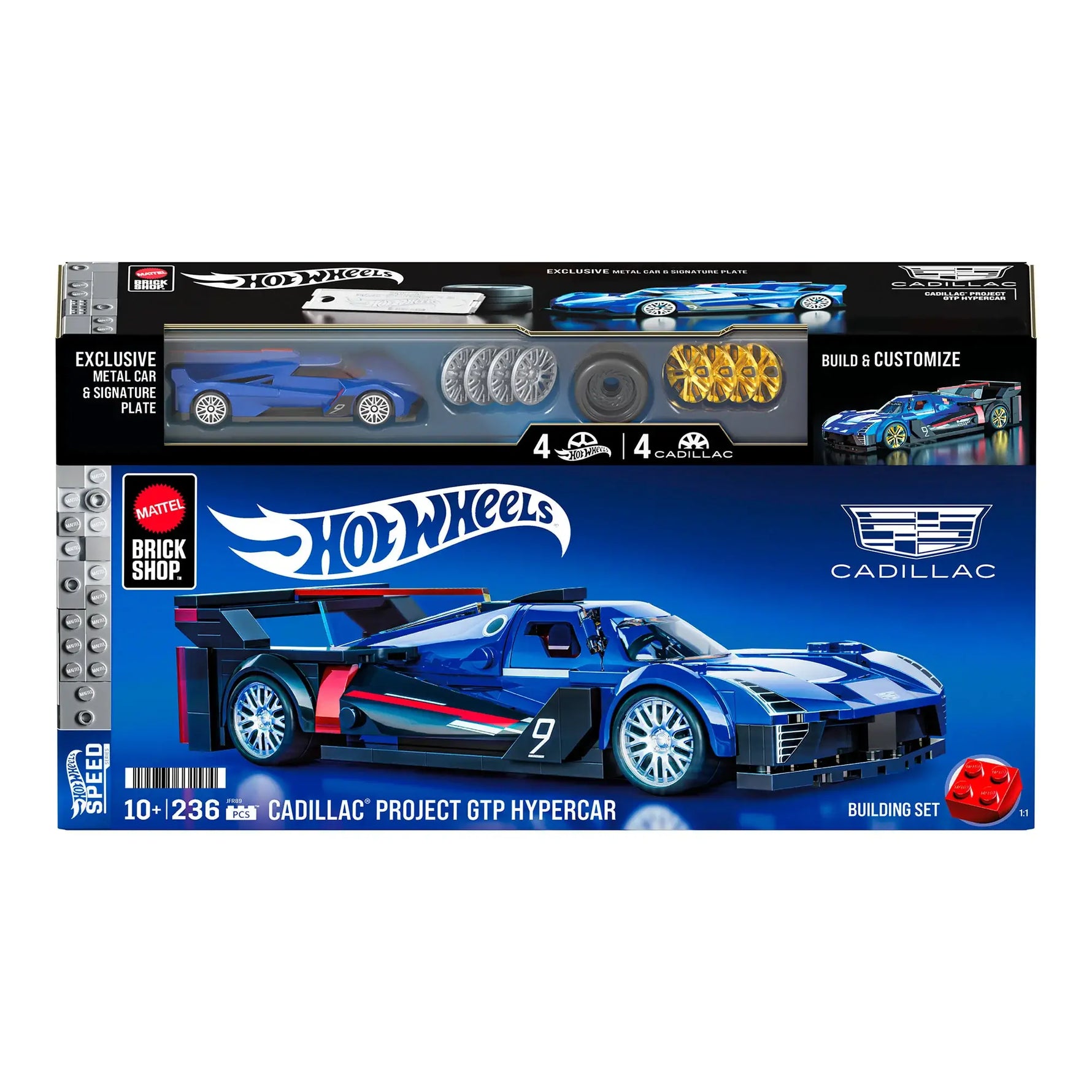 هوت ويلز مجموعة بناء وتركيب سيارة كاديلاك جي تي بي مكعبات التركيب HotWheels