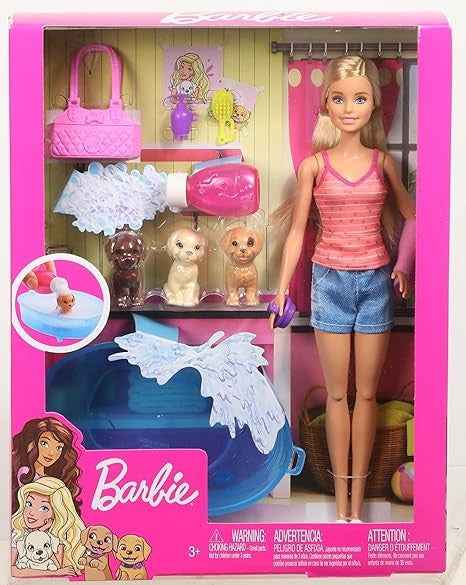 باربي دمية الاستحمام مع جرو والاكسسوارات دمية مع اكسسوارات Barbie