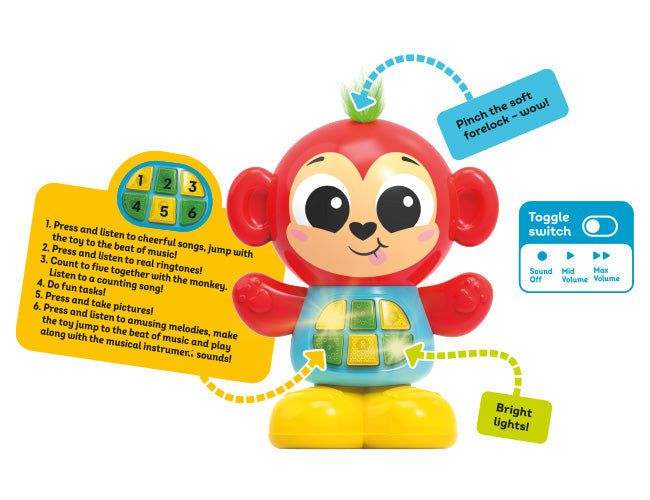 كيدز هيتس هوبرز مونكي مواليد تفاعلي Kids Hits