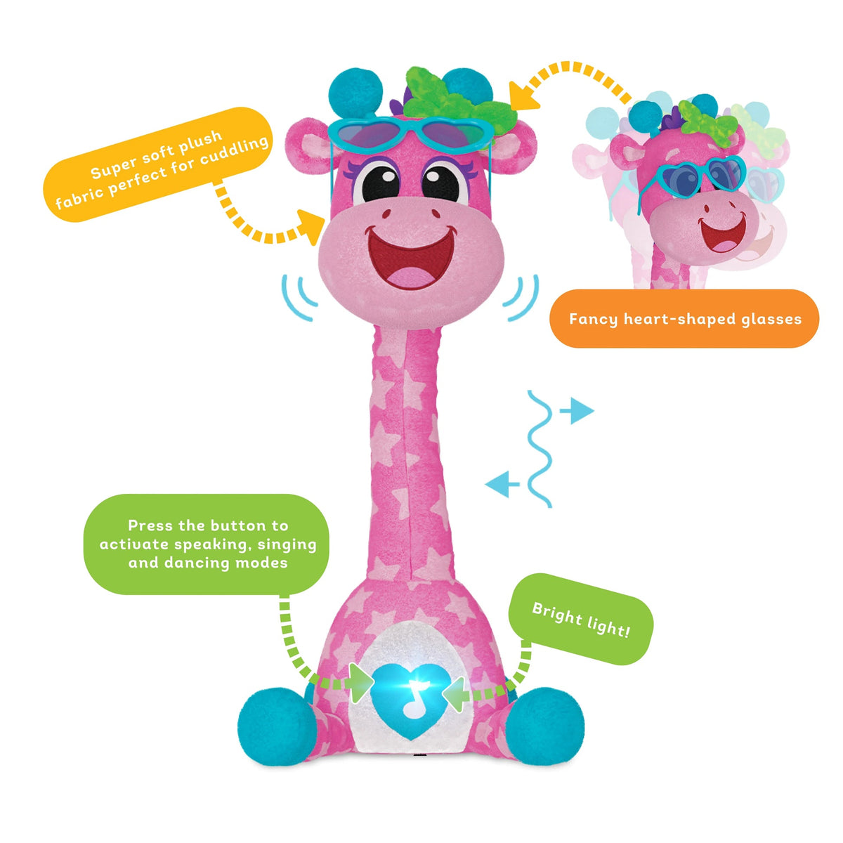 كيدز هيتس الزرافة الراقصة بولي مواليد تفاعلي Kids Hits