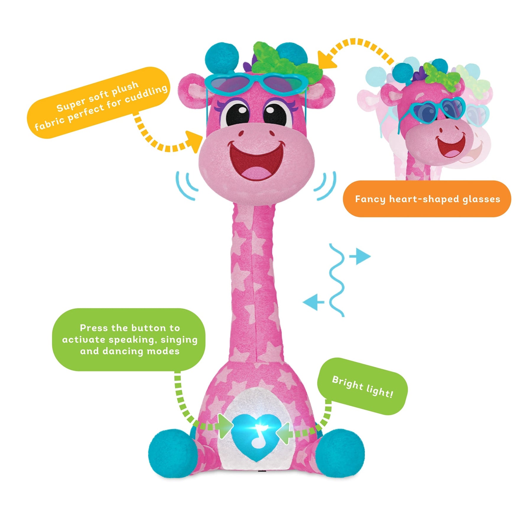 كيدز هيتس الزرافة الراقصة بولي مواليد تفاعلي Kids Hits