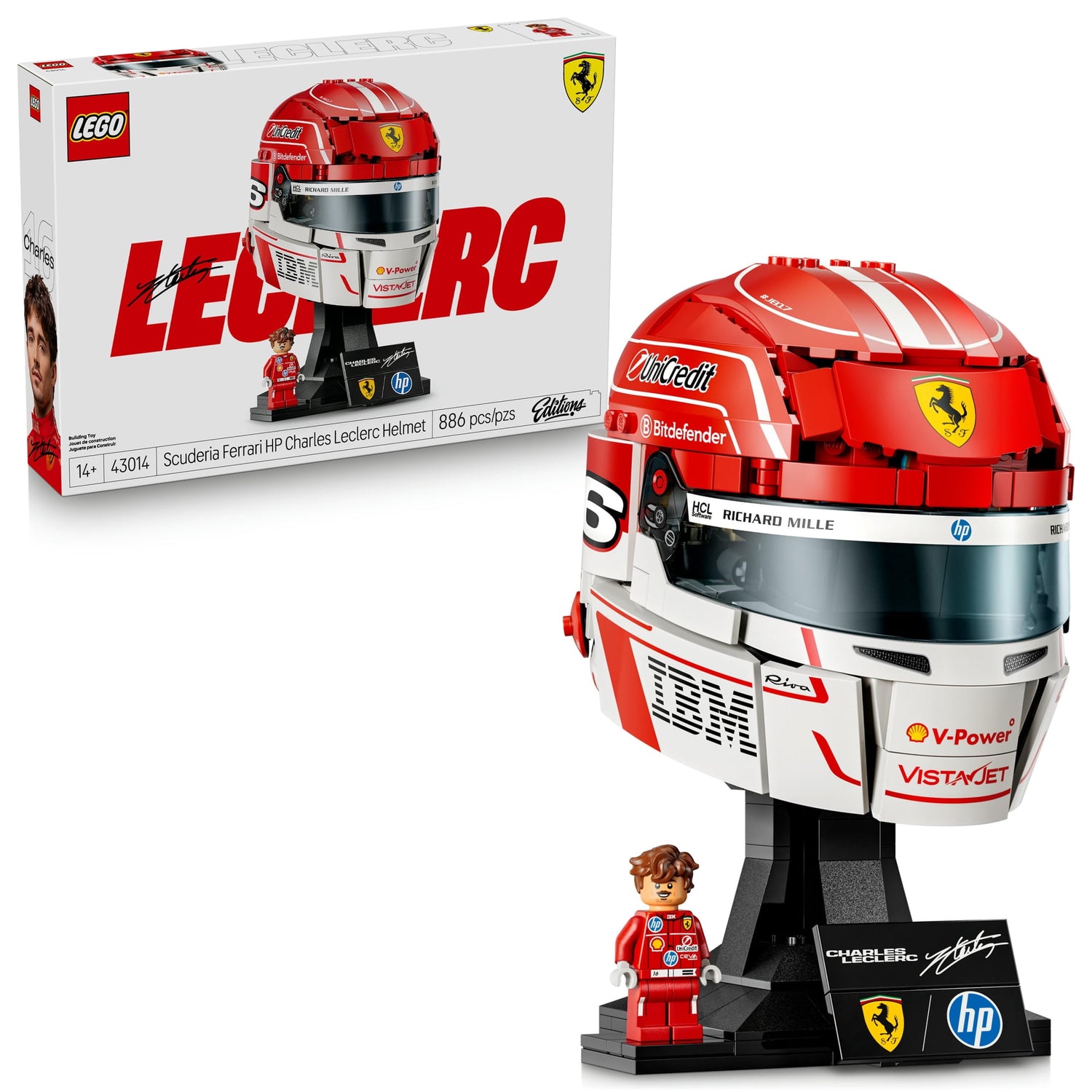 ليجو 43014 إيديشنز خوذة شارل لوكلير مكعبات التركيب LEGO