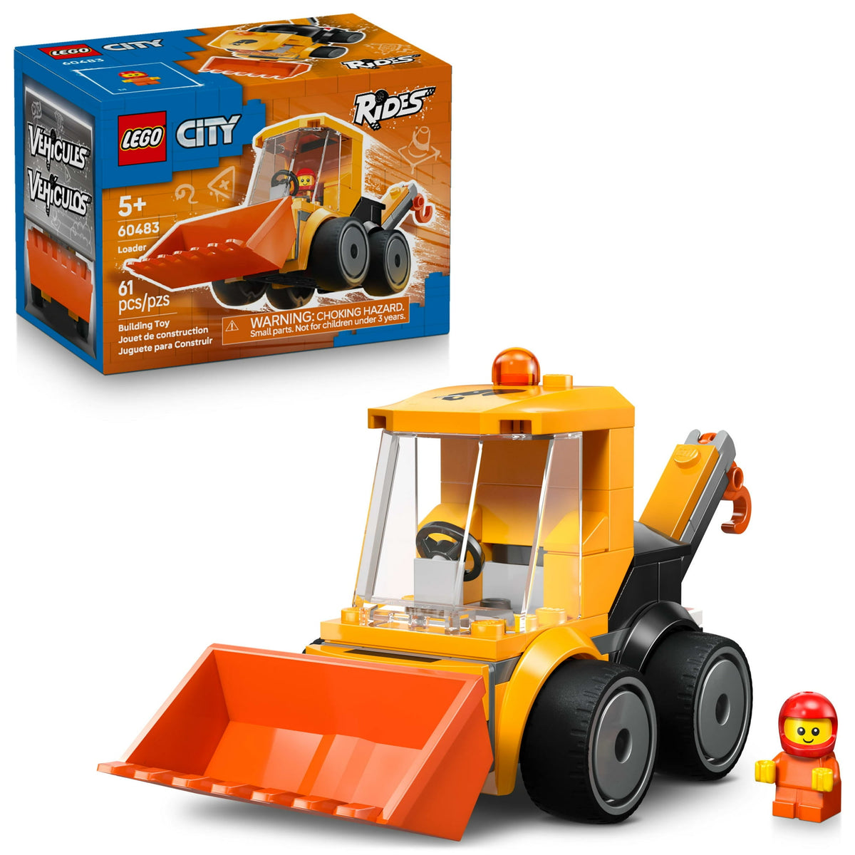 ليجو 60483 سيتي جرافة البناء مكعبات المغناطيس LEGO