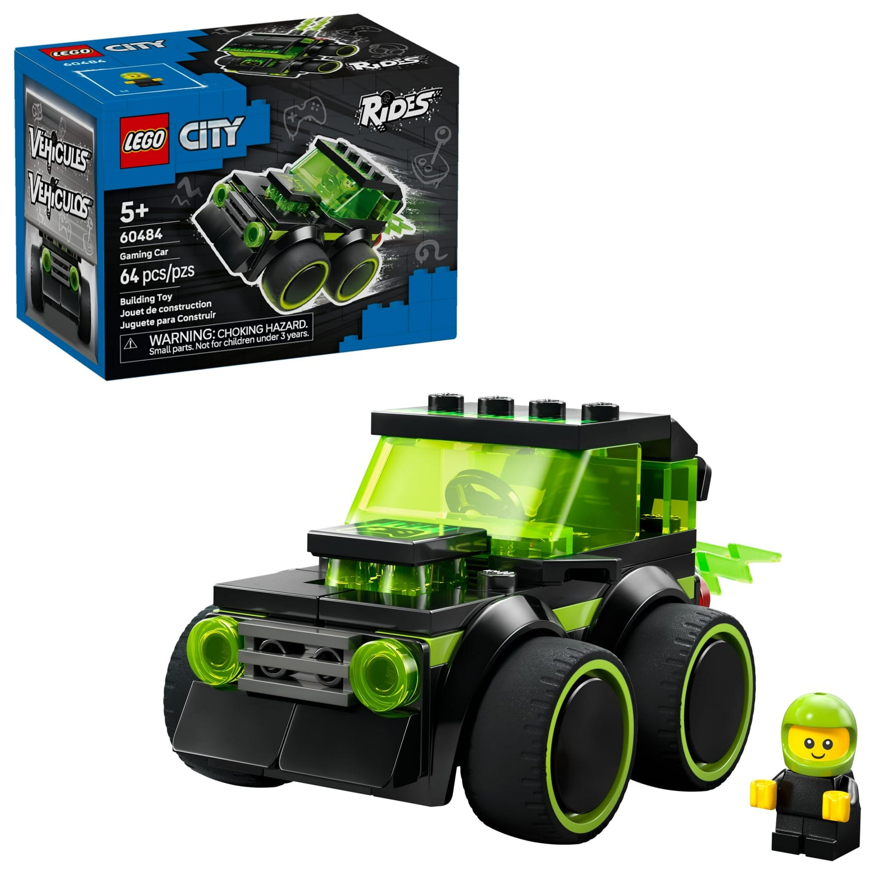 ليجو 60484 سيتي سيارة سباق الألعاب مكعبات التركيب LEGO