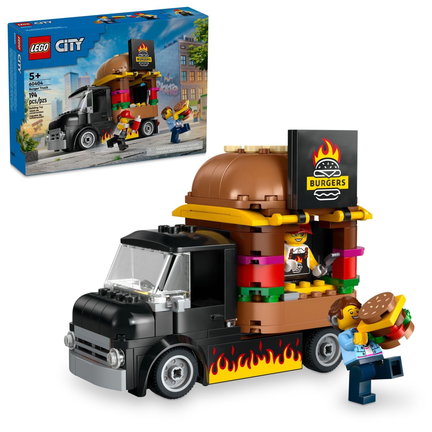 ليجو 60404 سيتي شاحنة برجر مكعبات التركيب LEGO
