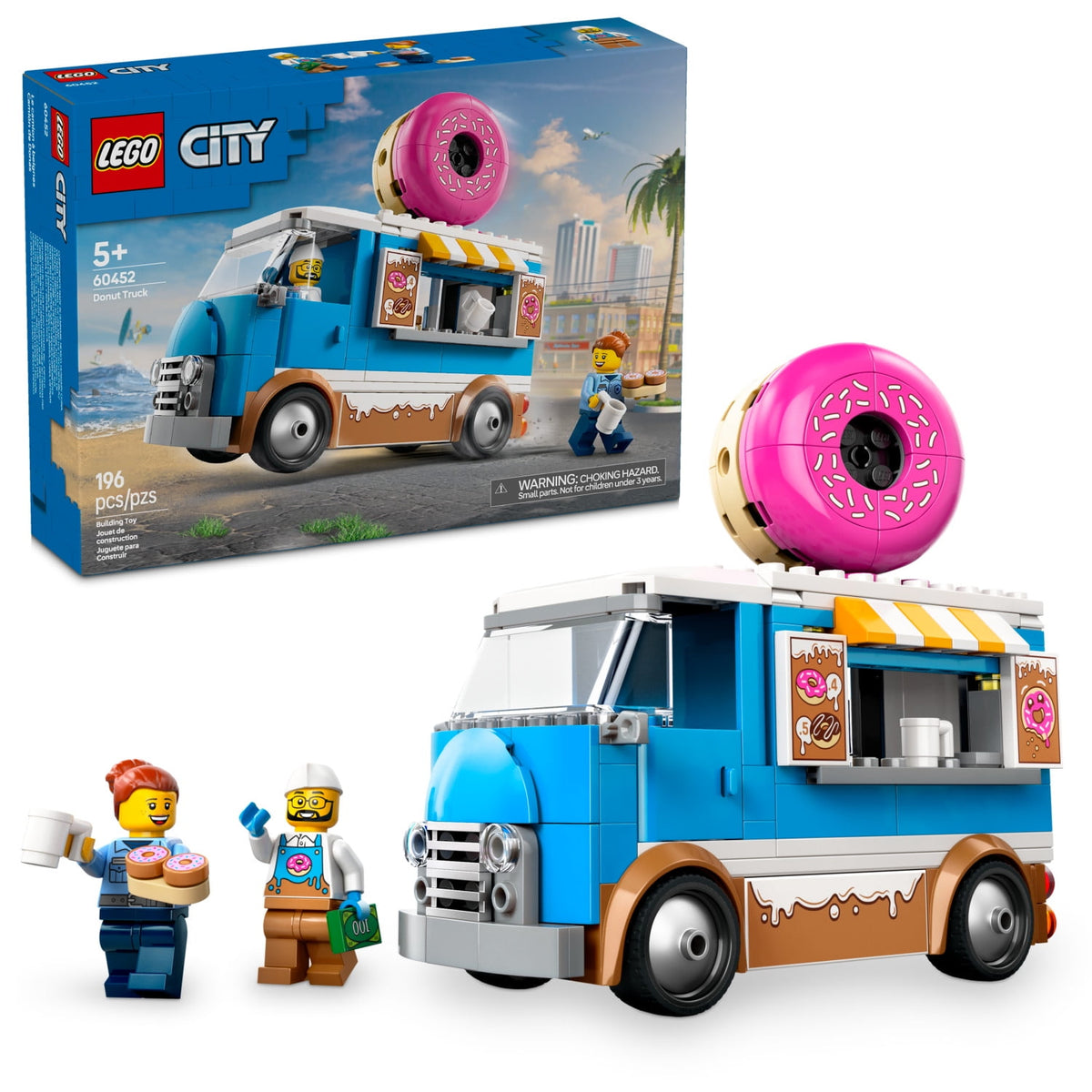 ليجو 60452 سيتي شاحنة الدونتس مكعبات التركيب LEGO