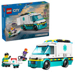 ليجو 60451 سيتي سيارة إسعاف الطوارئ مكعبات التركيب LEGO