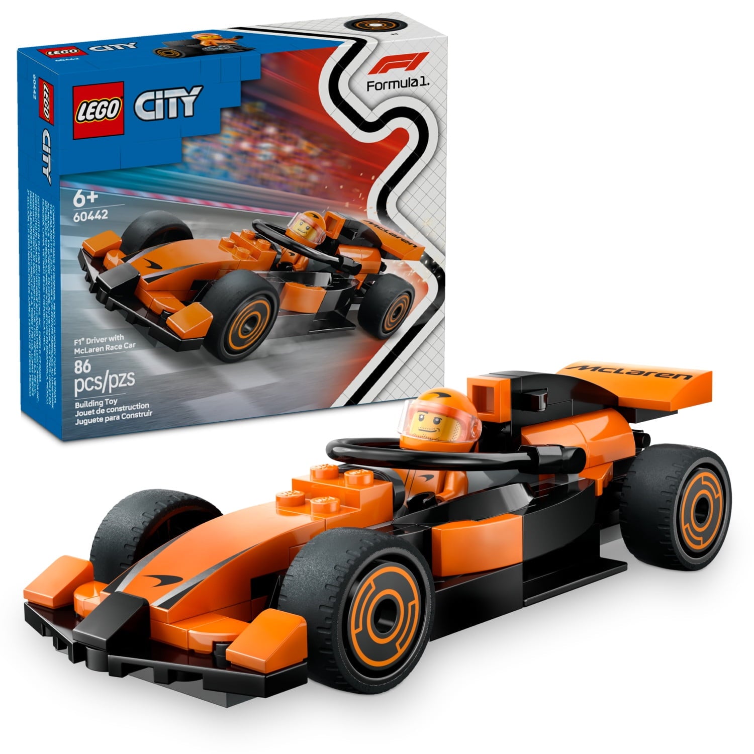 ليجو 60442 سيتي سيارة سباق ماكلارين مكعبات التركيب LEGO
