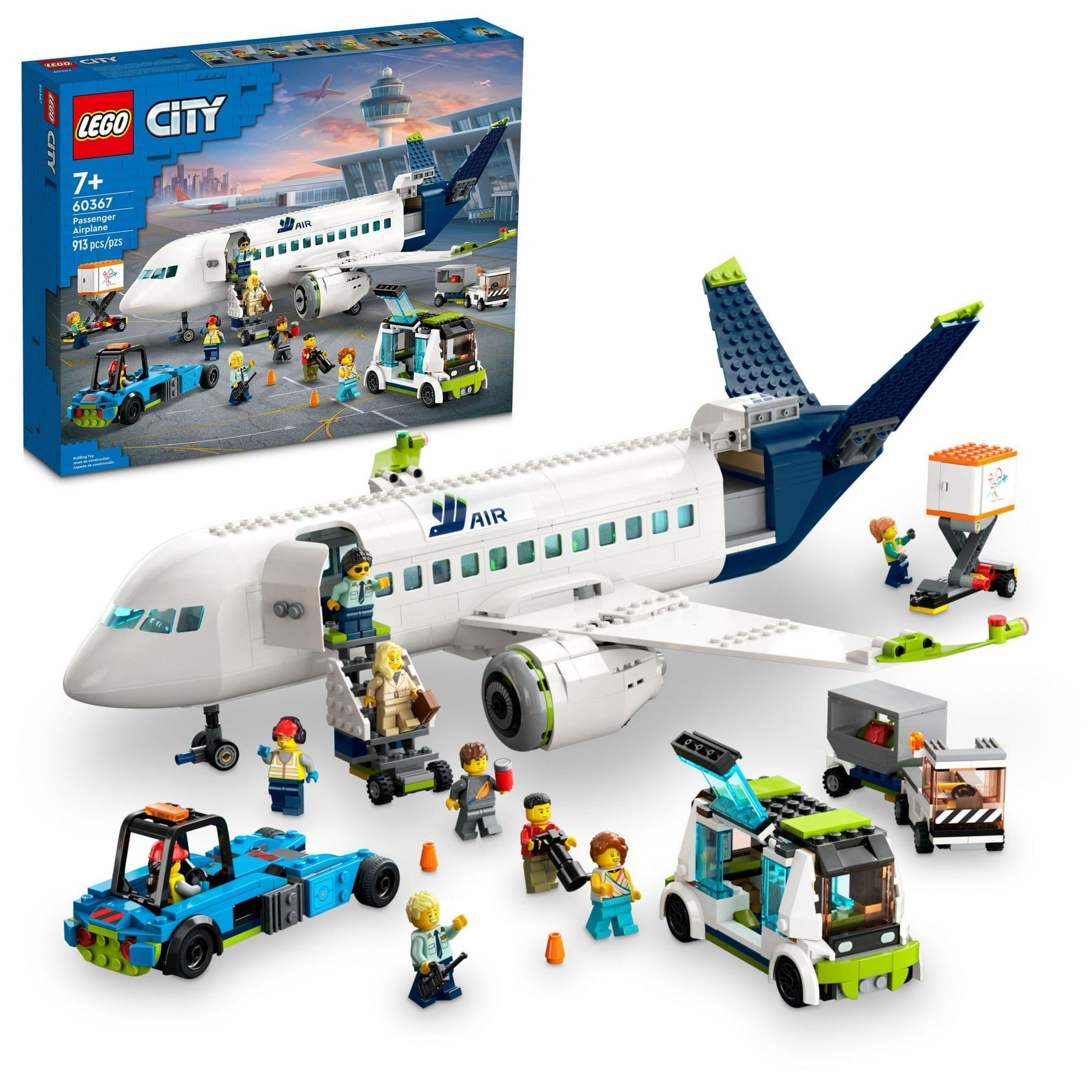 ليجو 60367 سيتي طائرة ركاب المدينة مكعبات التركيب LEGO