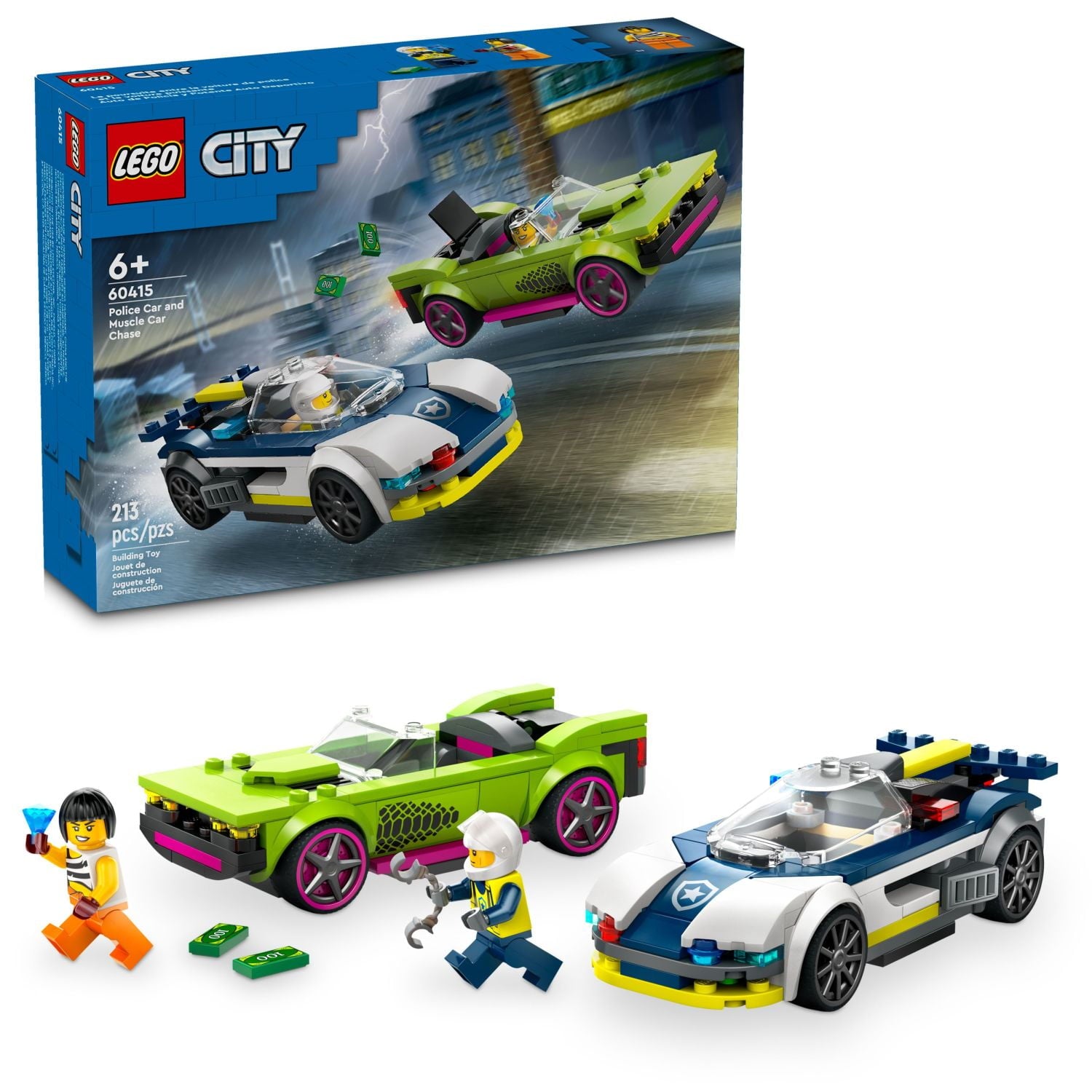 ليجو 60415 سيتي مدينة مطاردة سيارة الشرطة مكعبات التركيب LEGO