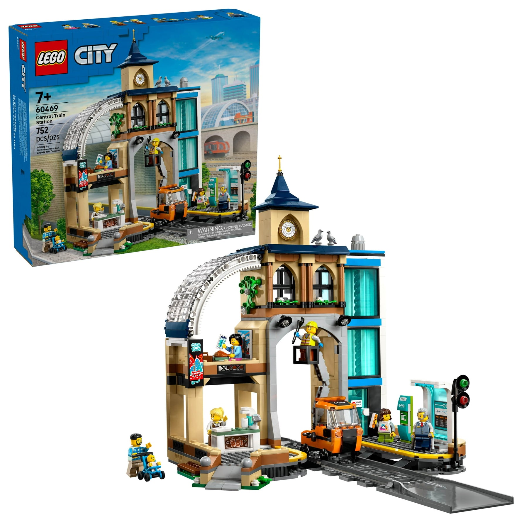 ليجو 60469 سيتي محطة القطار المركزية مكعبات التركيب LEGO