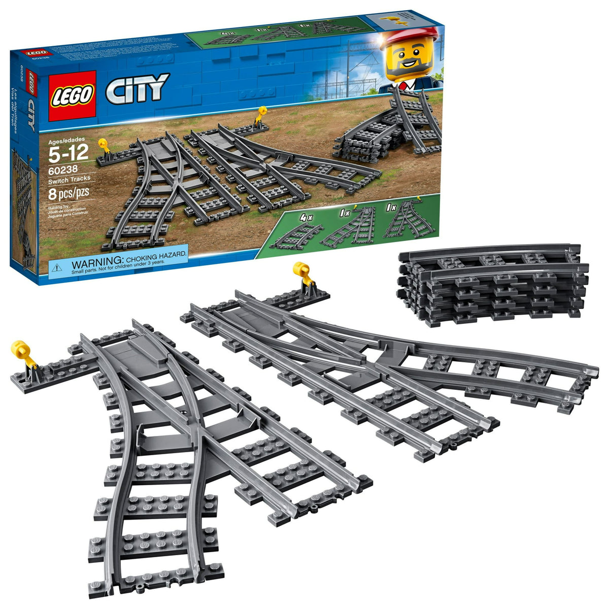 ليجو 60238 سيتي مسارات تحويل المدينة مكعبات التركيب LEGO
